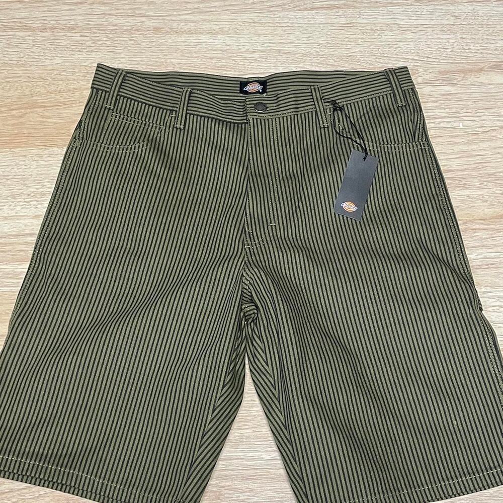 Dickies green and khaki striped